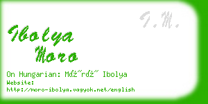 ibolya moro business card